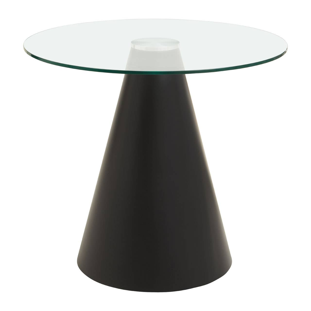 Azterra Round Clear Glass Top Dining Table by Prestige Designs | Style Our Home