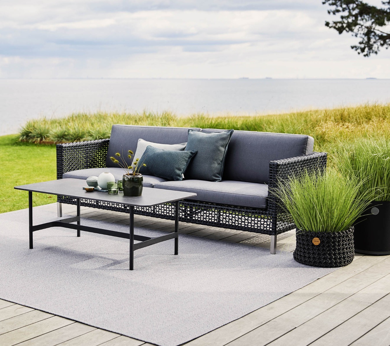 Connect Graphite 3-Seater Sofa by Cane-line | Style Our Home