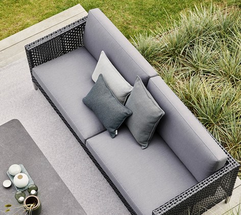 Connect Graphite 3-Seater Sofa by Cane-line | Style Our Home