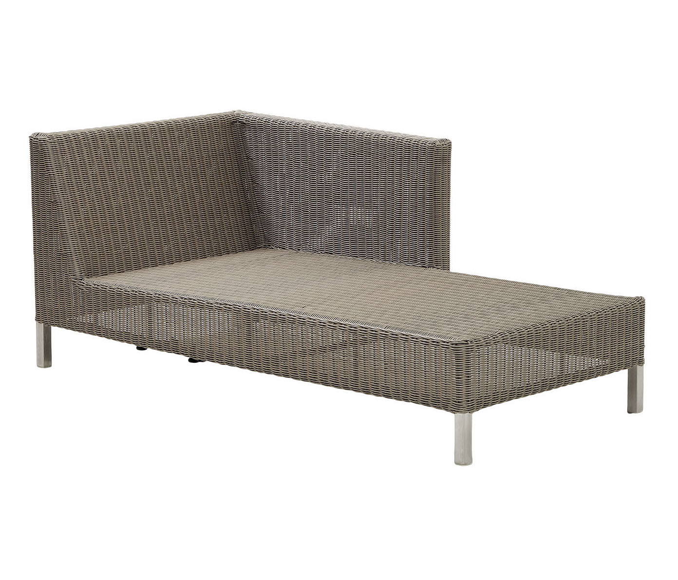 Connect Taupe Lounge Module Sofa Left by Cane-line | Style Our Home