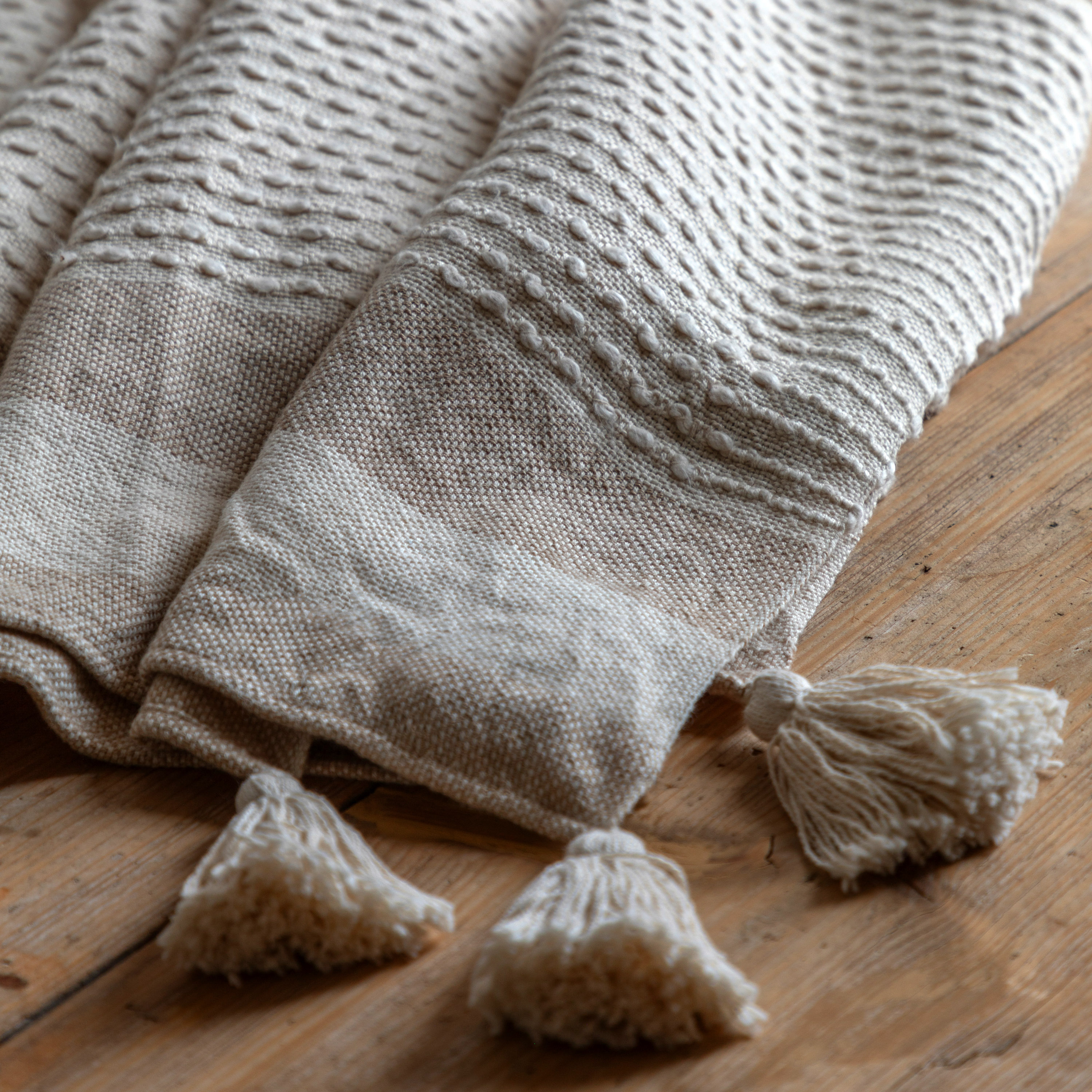 Aryano Textured Stripe Throw by Gallary Living | Style Our Home