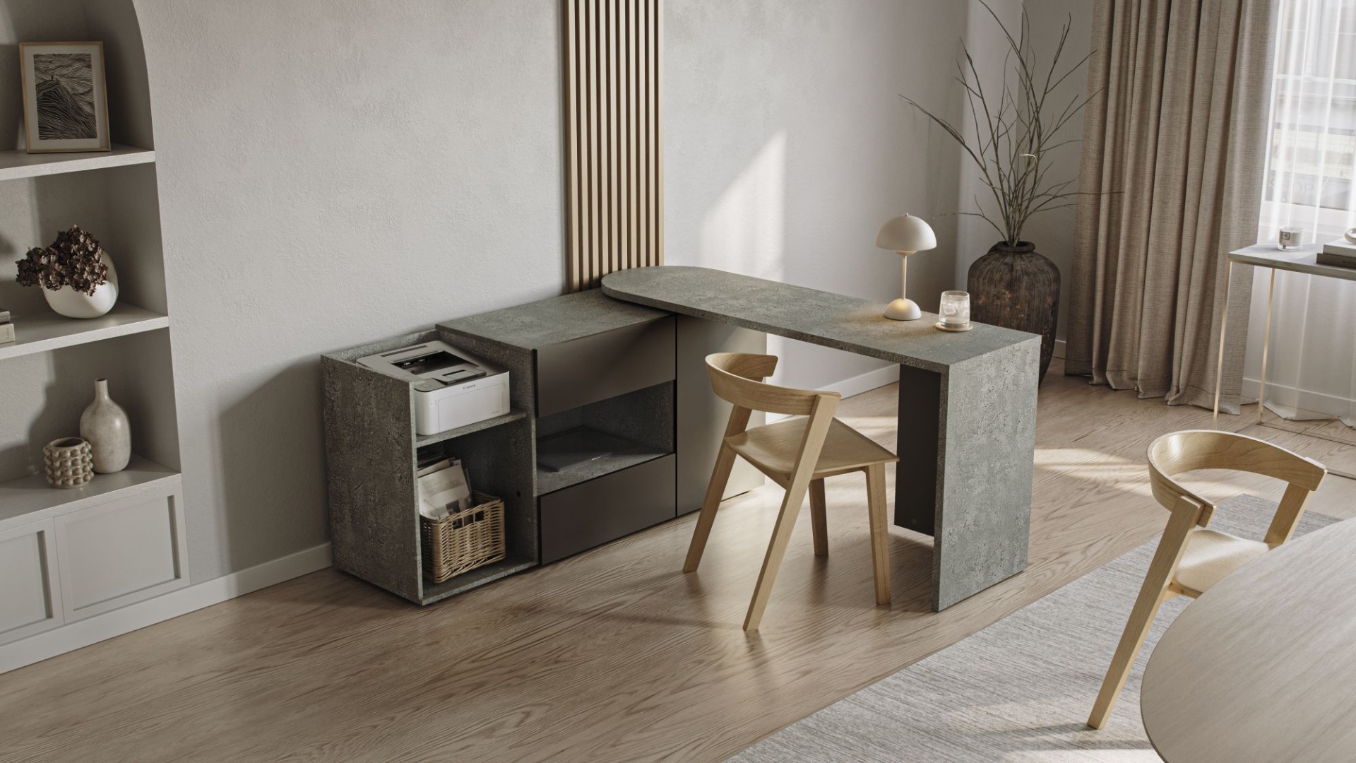 TANGO DESK CONCRETE 160 by Temahome | Style Our Home