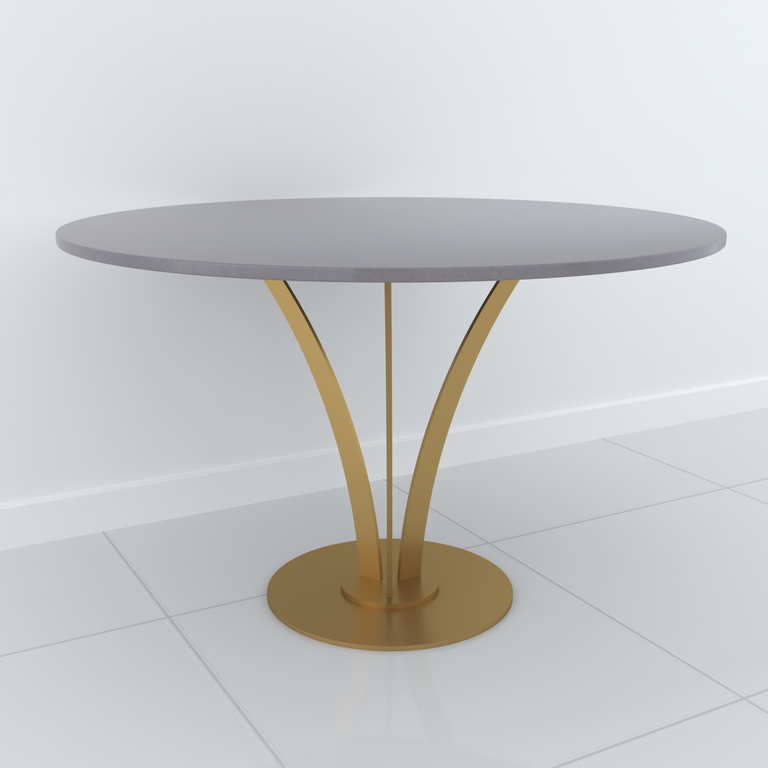 Studio Line Bistro Dining Table - 4 Seater Grey & Gold by Steve Bristow | Style Our Home
