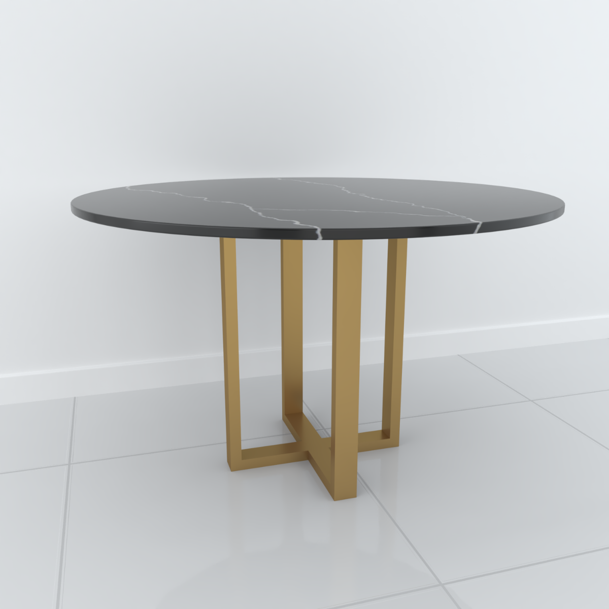 Studio Line Dining Table - 4 Seater in Gold by Steve Bristow | Style Our Home