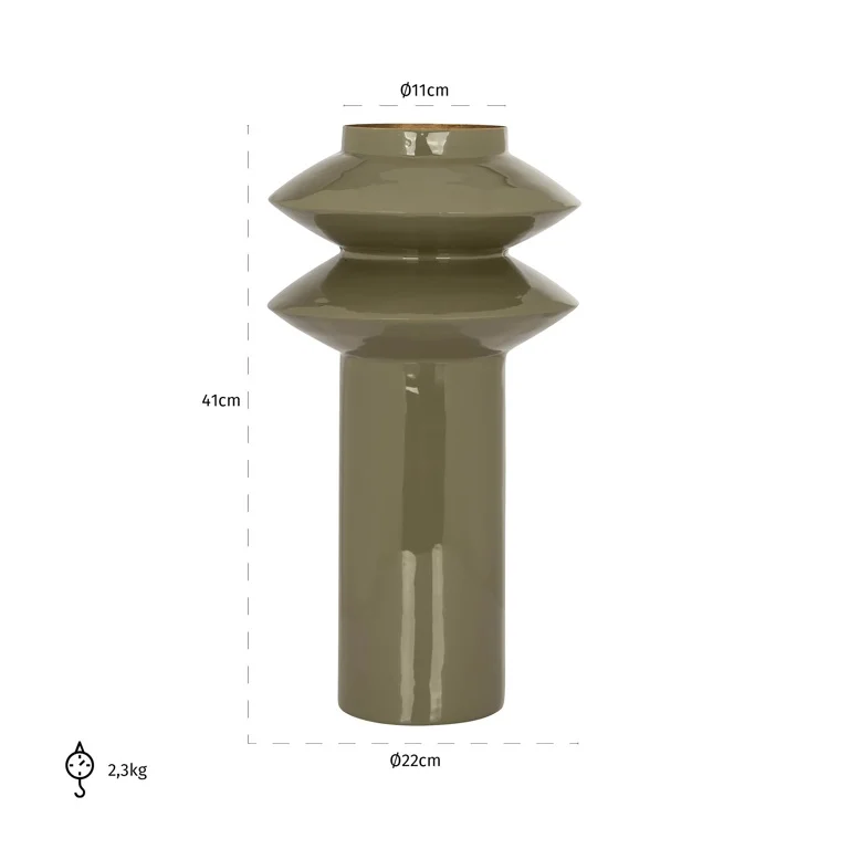 Vase Flora (Olive) by  Richmond Interiors | Style Our Home