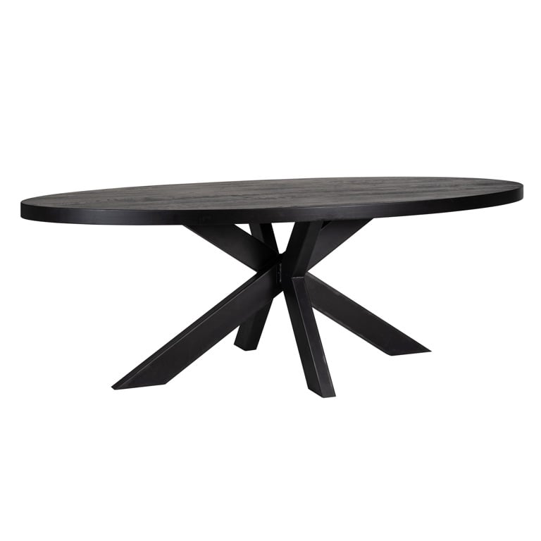 Watson Black 235cm Dining Table Incl. Spider Leg Black by Richmond Interiors | Style Our Home