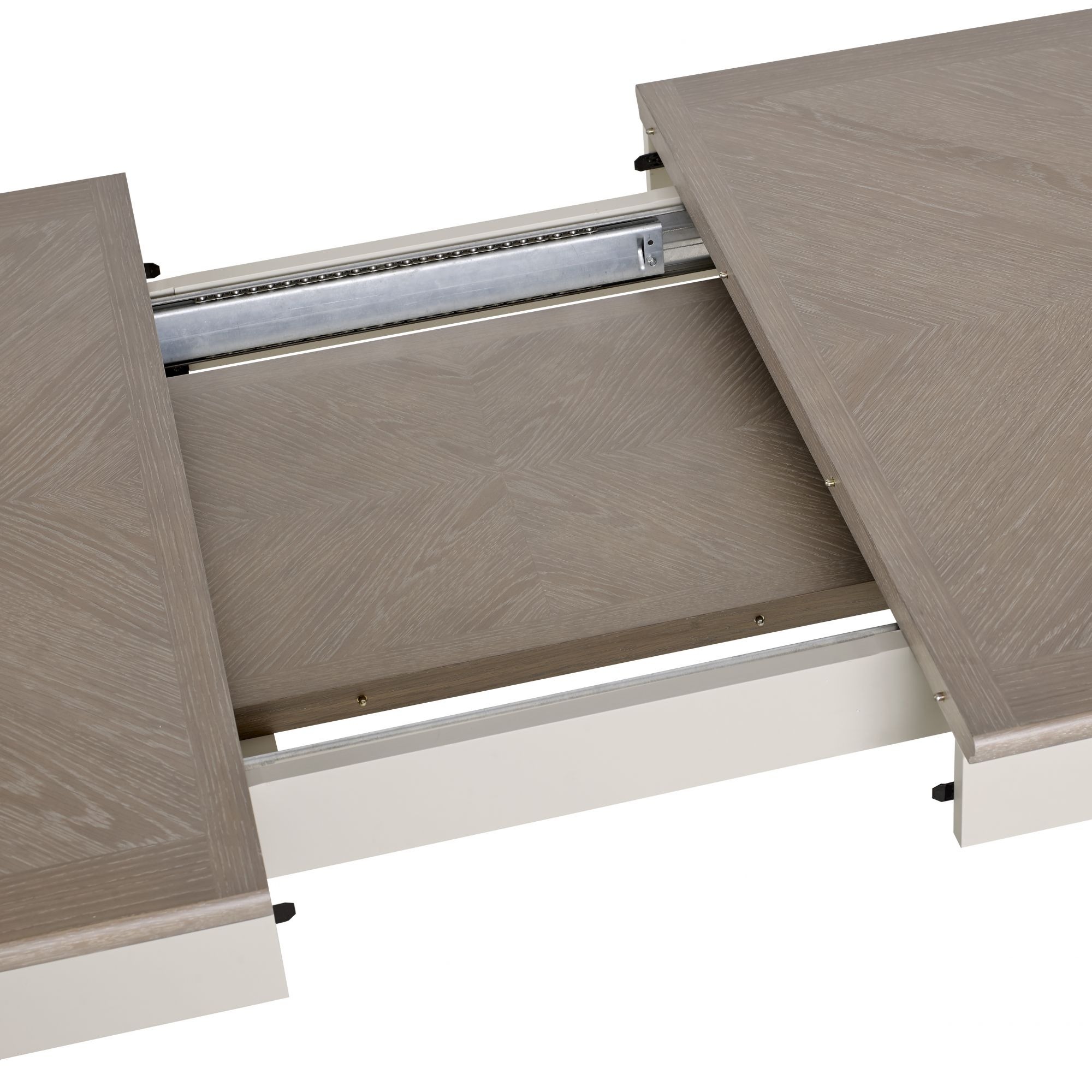 Montreux Grey Washed Oak & Soft Grey 6-8 Seater Extending Dining Set - Style Our Home