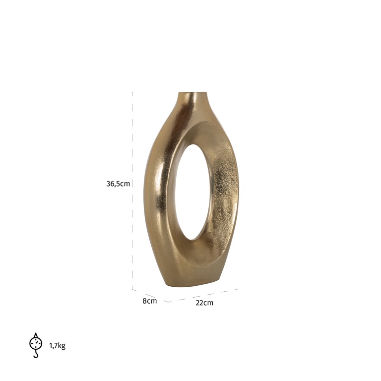 Vase Alma big (Brushed Gold) by  Richmond Interiors | Style Our Home