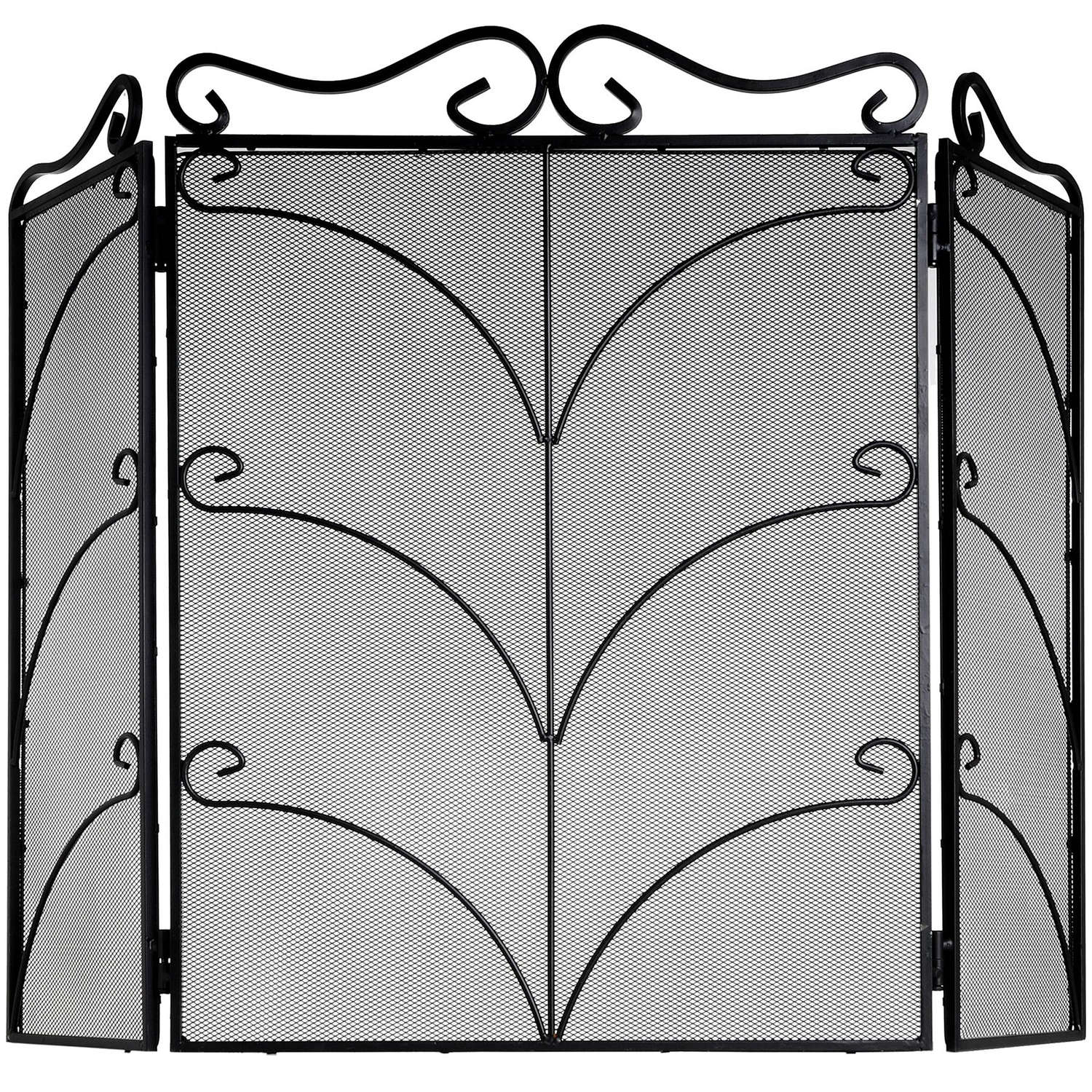 Heavy Large Black Ornate Fire Screen by Hill Interiors | Style Our Home