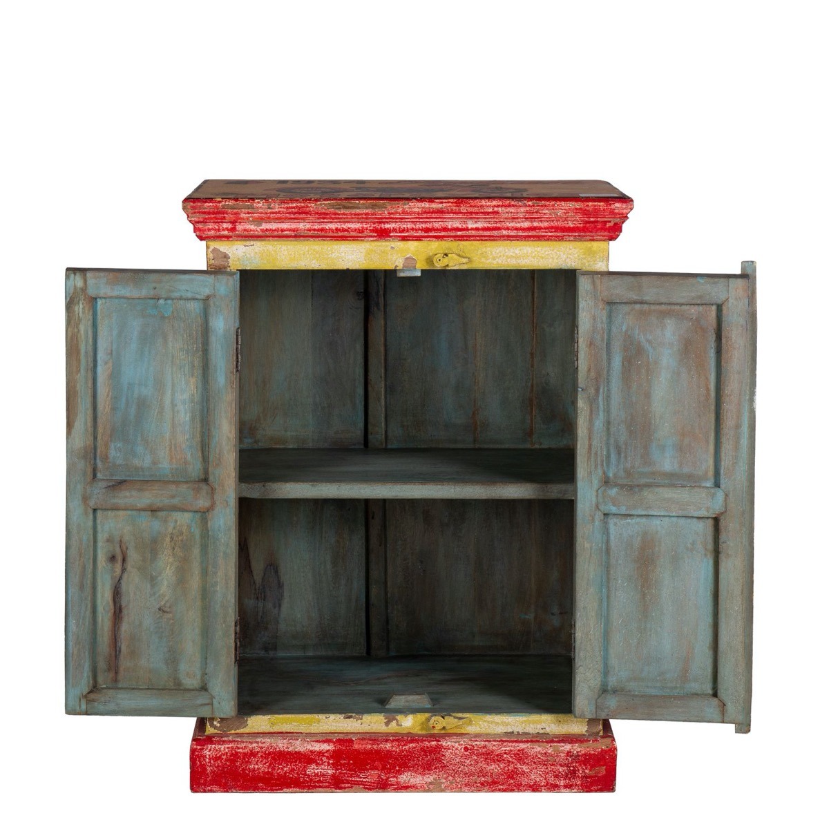 Carnival Hand Painted Vintage Ad 2 Door Cabinet | Style Our Home