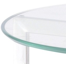 Linton Stainless Steel And Glass End Table - Style Our Home