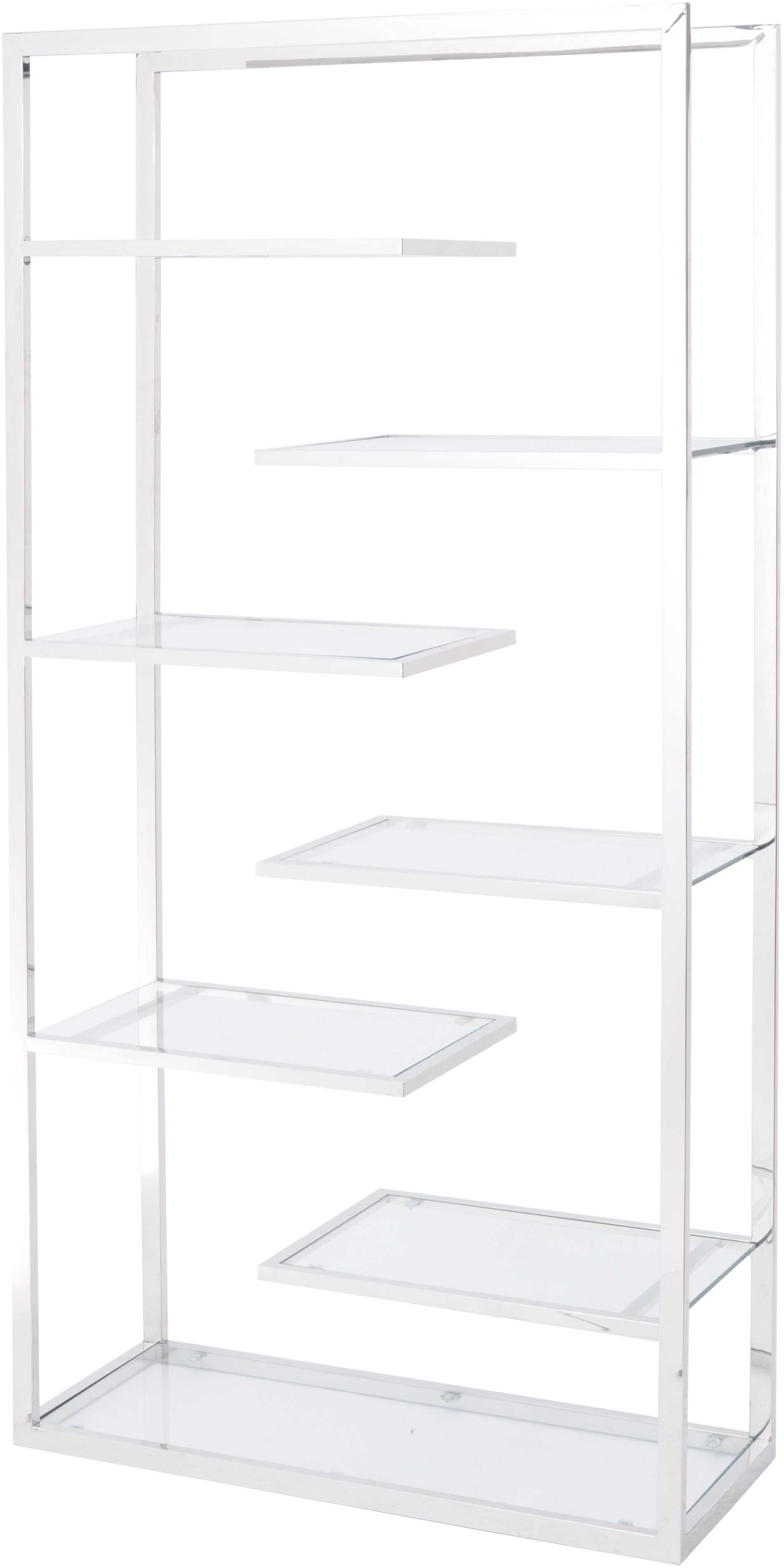 Linton Stainless Steel And Glass Display Unit - Style our Home