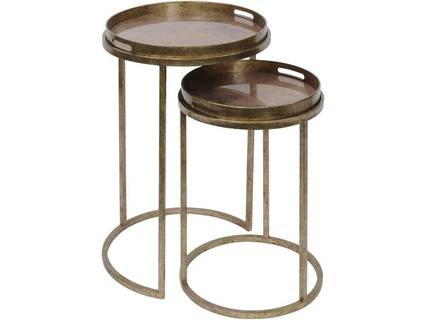 Vienna Antique Gold Set of Side Tables - Style Our Home