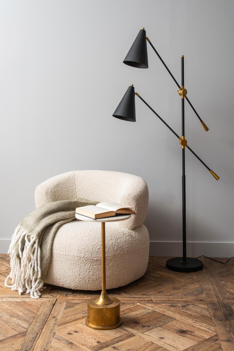 Mercer Twin Head Floor Lamp E27 40W by Libra Designs | Style Our Home