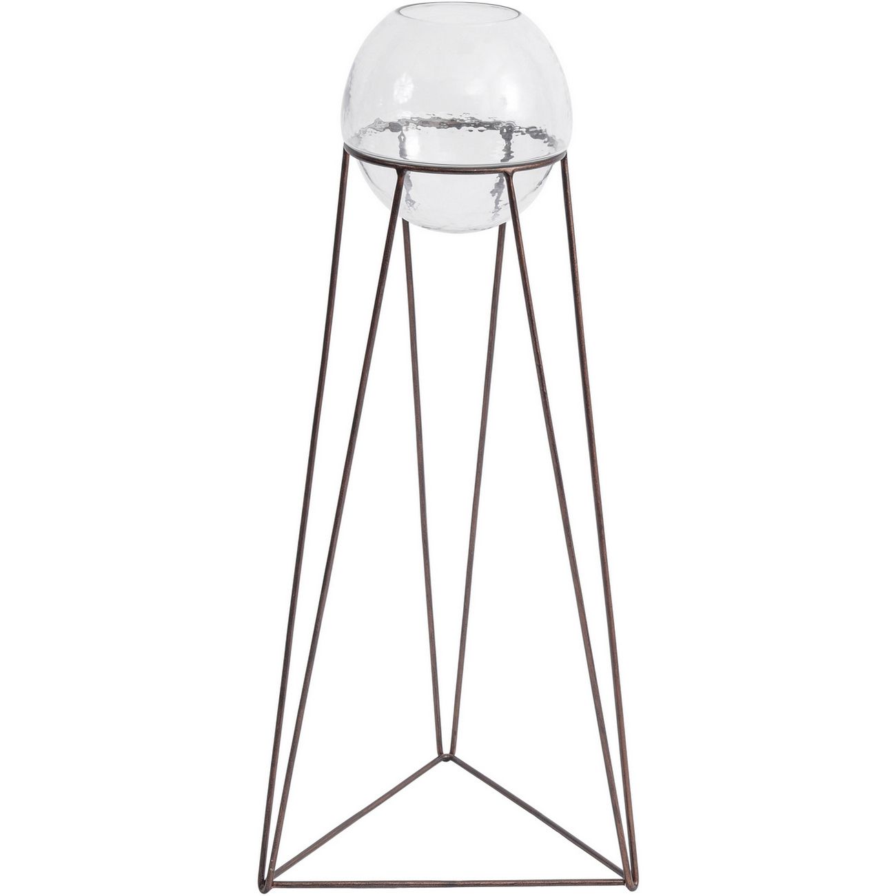 Bella Floor Standing Fishbowl Planter with Aged Copper Base by Ora Designs | Style Our Home