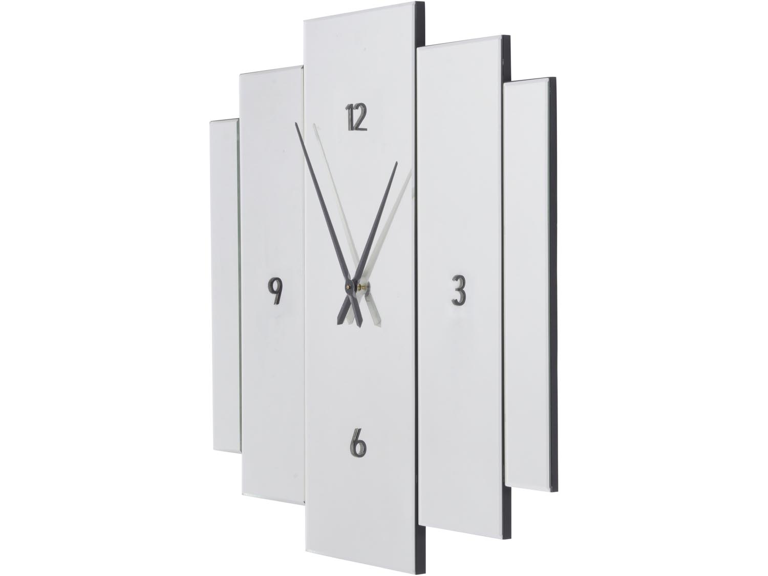 Aruna Modern Mirrored Wall Clock by Libra Designs | Style Our Home
