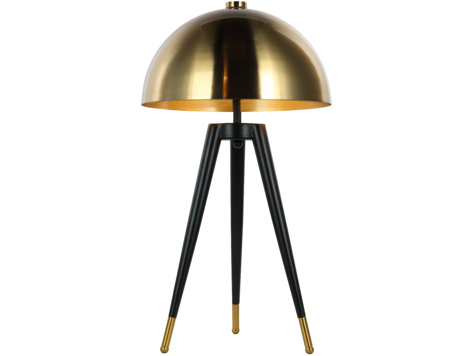 Corvus Tripod Table Lamp with Brass Shade E27 40W 1 by Libra Designs | Style Our Home