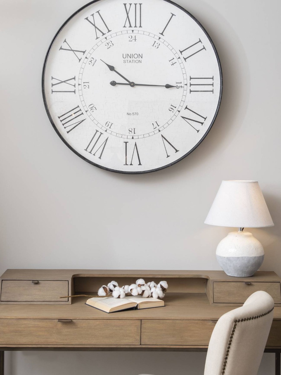 Antique Black Wall Clock By Libra | Style Our Home