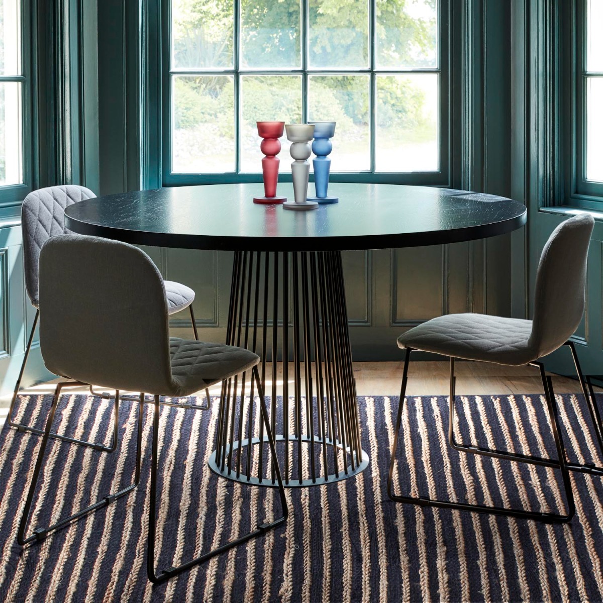 Estella Hand Woven Pit Loom Charcoal 160x230cm Hemp Rug by Libra Designs | Style Our Home
