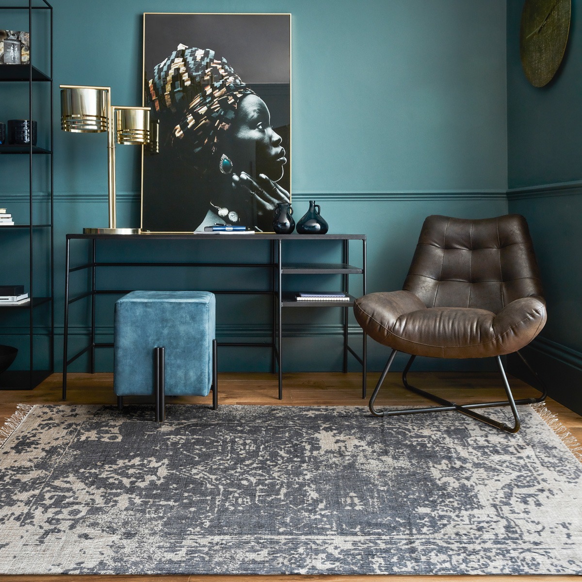 Hannut Hand Woven Pit Loom Grey & Natural 160x230cm Hemp Rug By Libra | Style Our Home