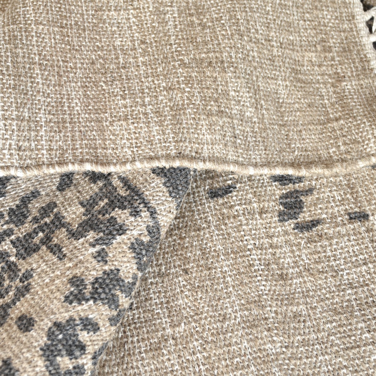 Hannut Hand Woven Pit Loom Grey & Natural 160x230cm Hemp Rug By Libra | Style Our Home