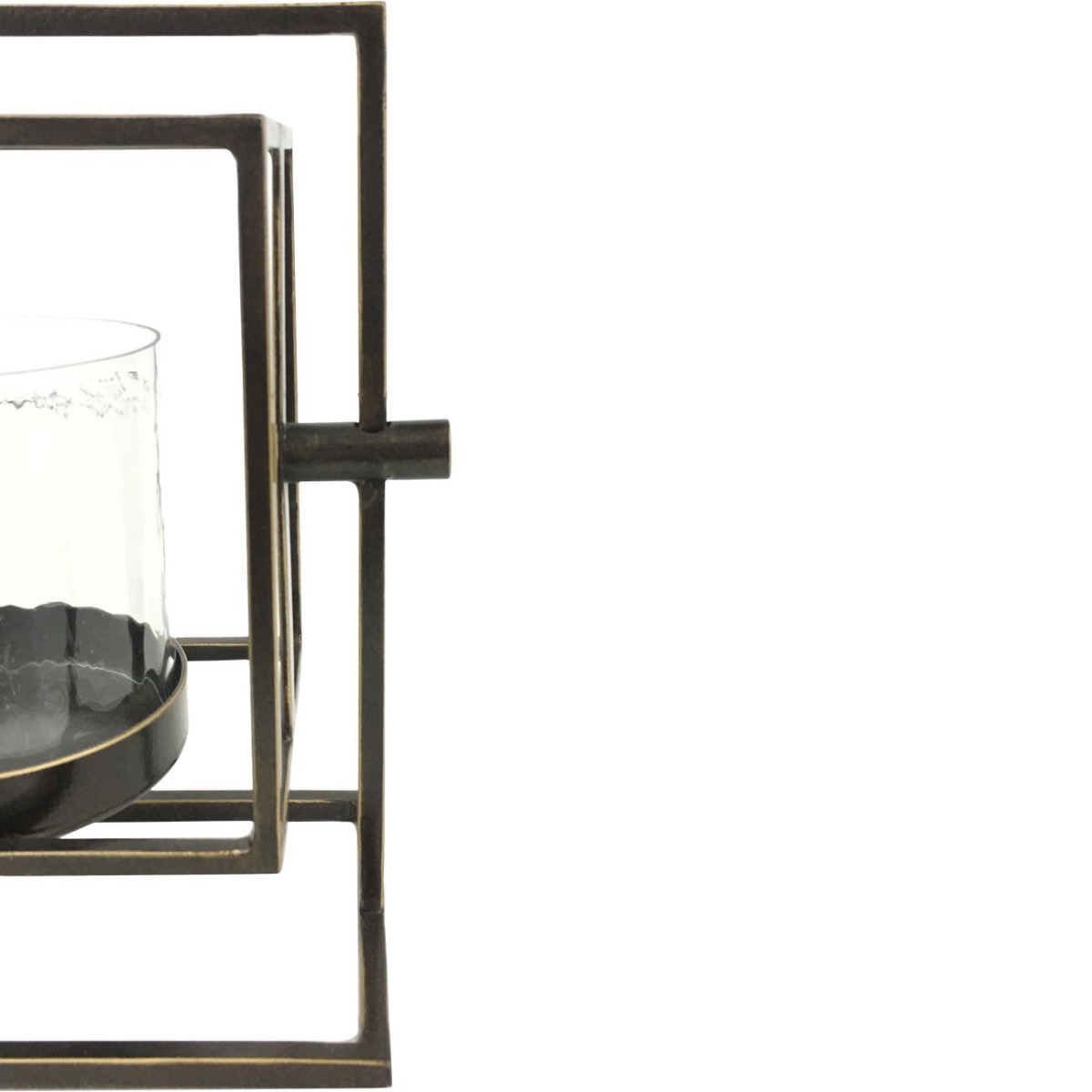 Catalan Bronze Gilded Triple Votive Holder
