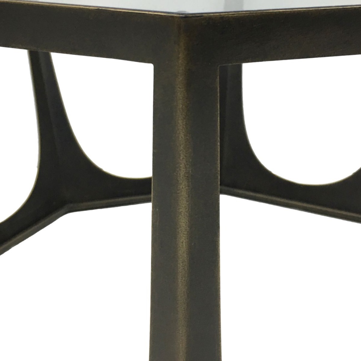 Catalan Bronze Gilded Coffee Table with Glass Top | Style Our Home