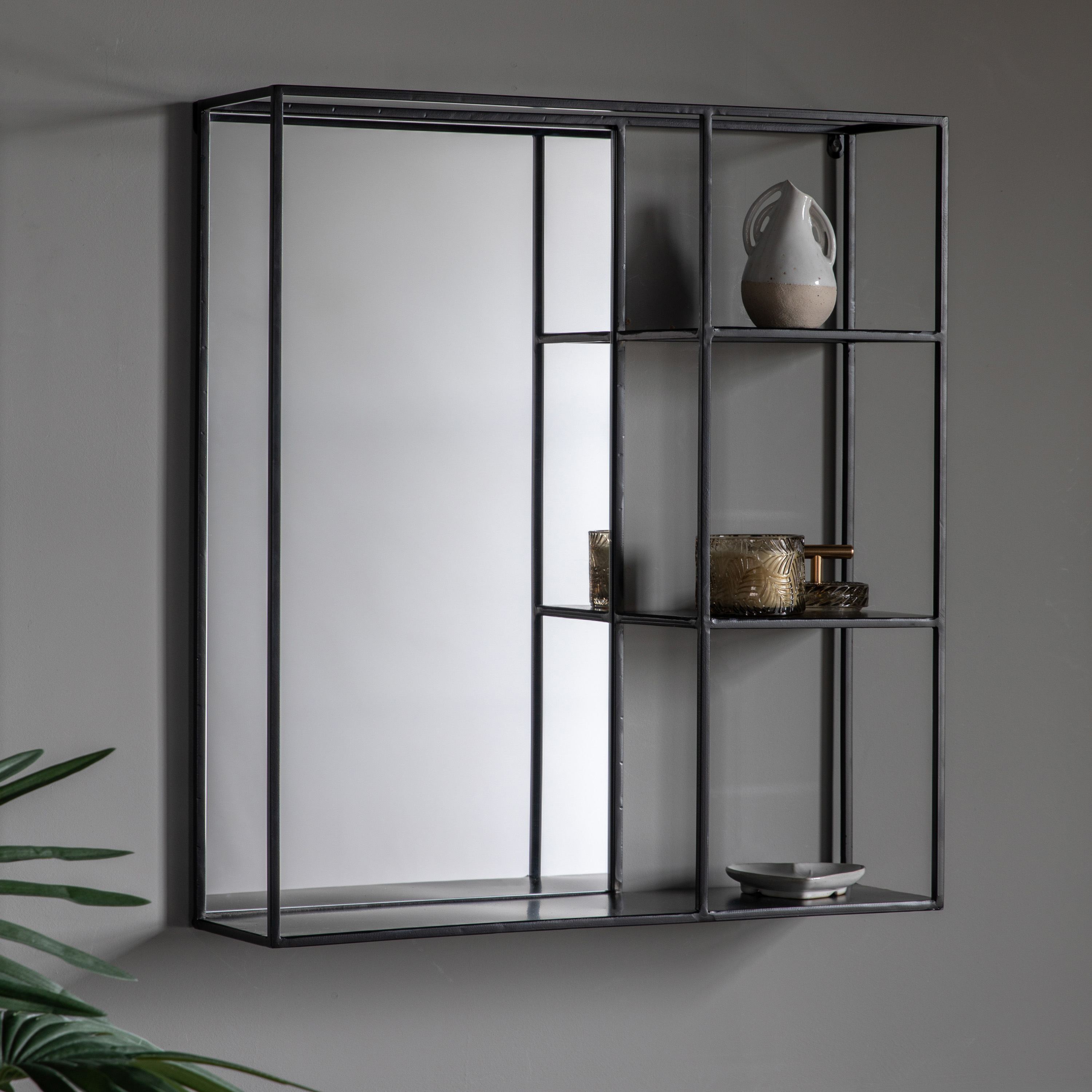 Basano Mirror Shelf Black by Gallery Living | Style Our Home