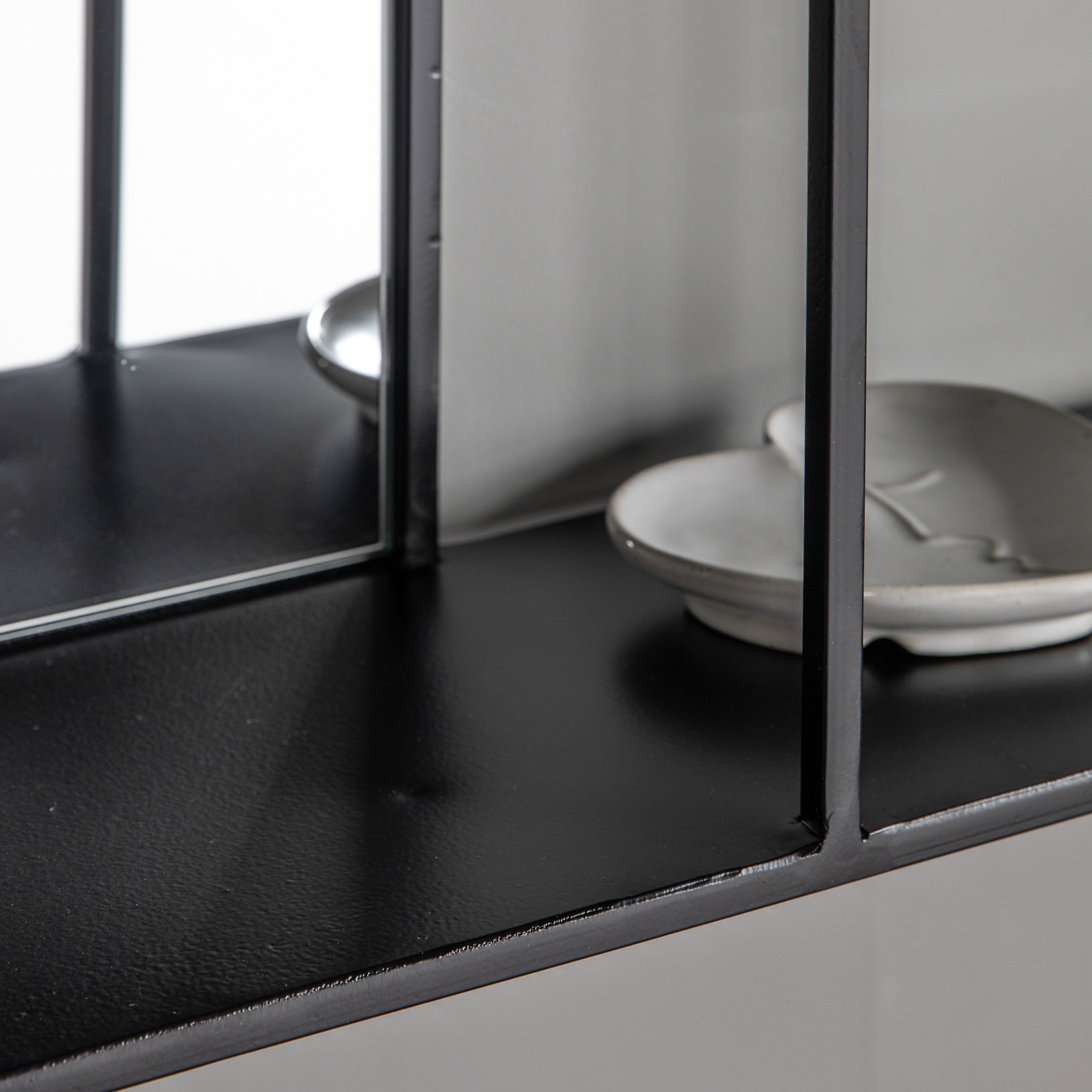 Basano Mirror Shelf Black by Gallery Living | Style Our Home