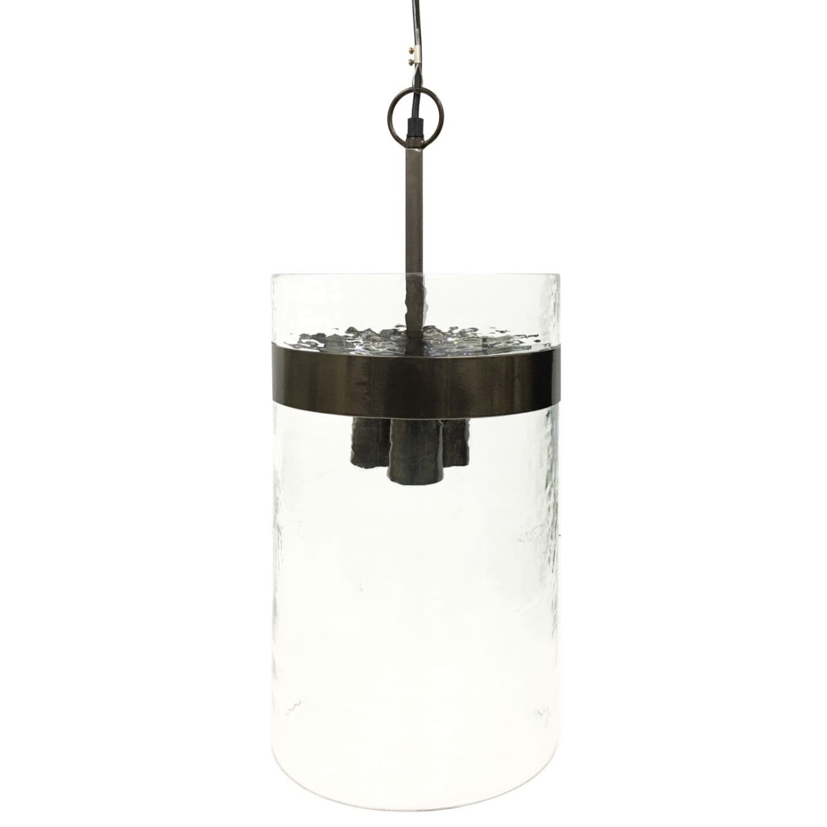 Atrium Three Light Glass Pendant Met Black - E14 60W by Libra Designs | Style Our Home