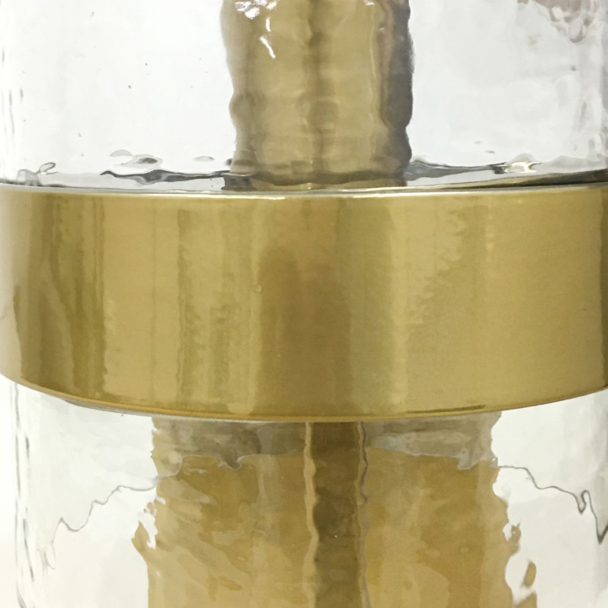 Atrium Glass Wall Light Metallic Champagne Frame