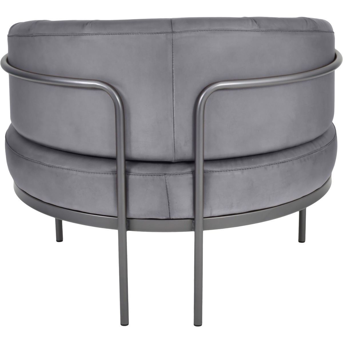 Angus Club Chair Concrete Colour Leather By Libra | Style Our Home