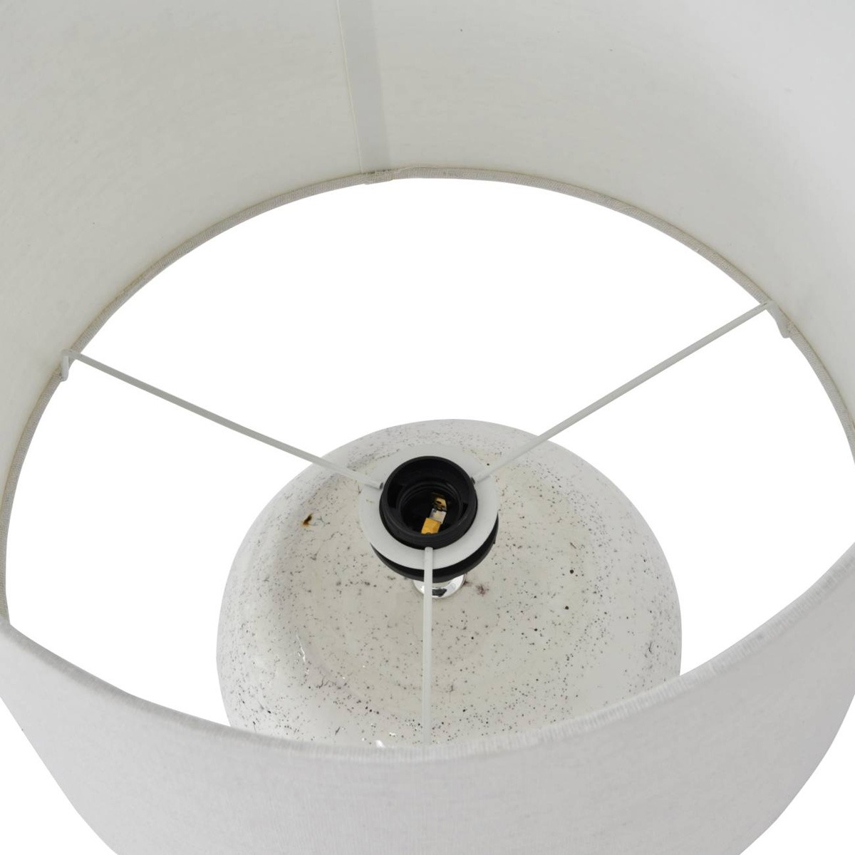 Speckle Terracotta Glazed Table Lamp With Shade  By Libra | Style Our Home