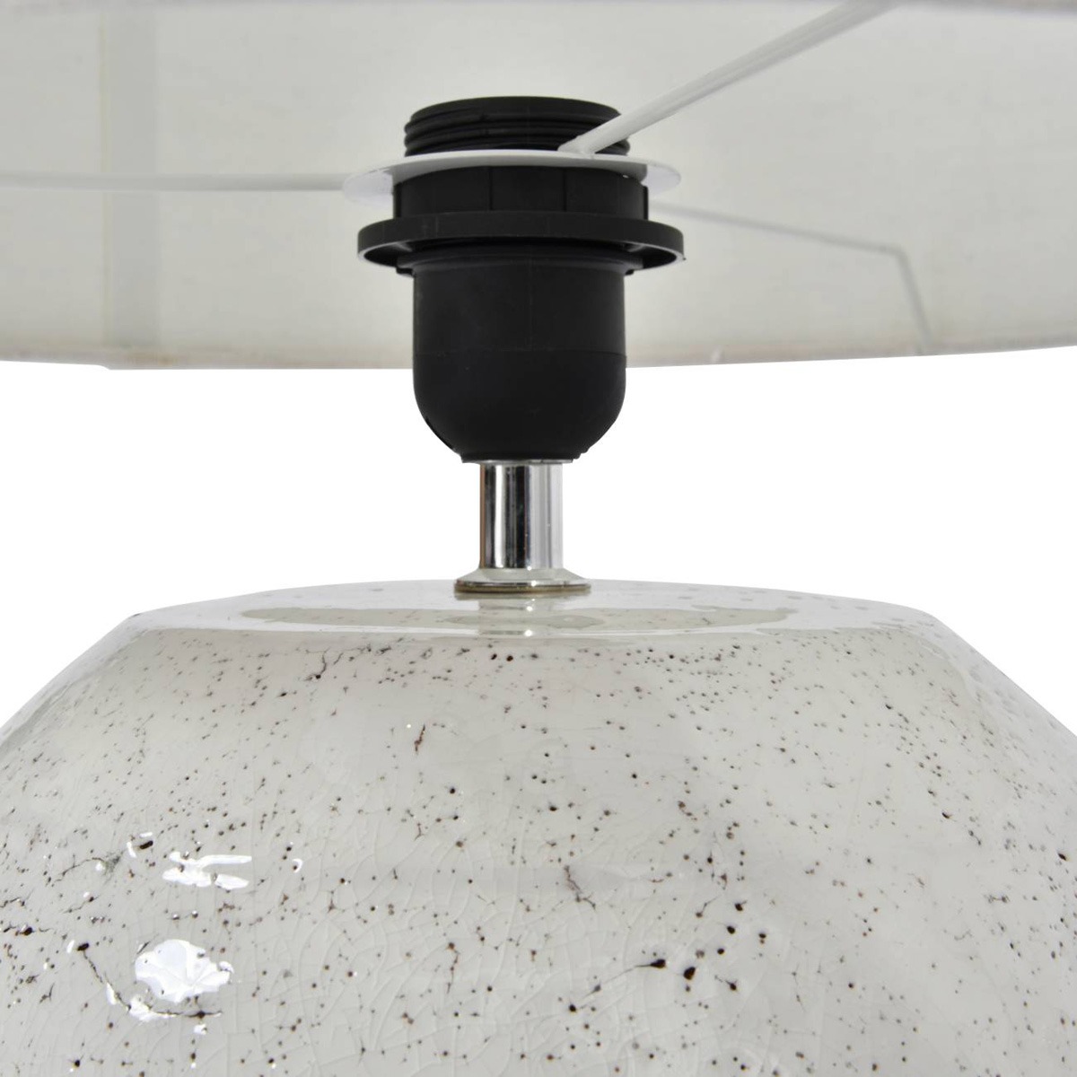 Speckle Terracotta Glazed Table Lamp With Shade  By Libra | Style Our Home