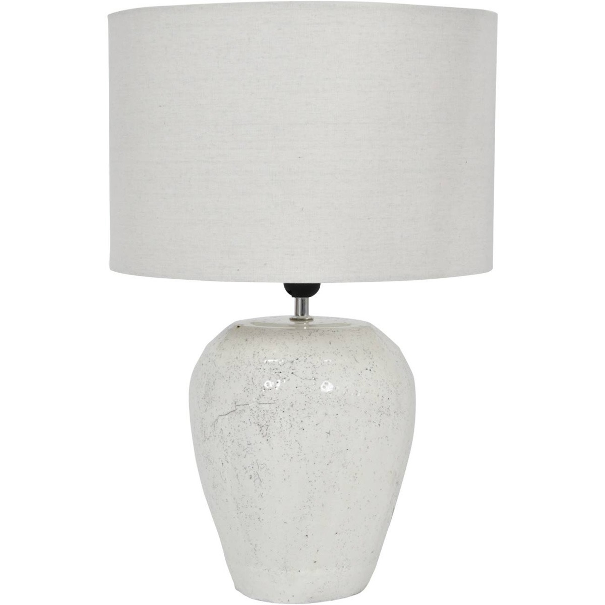 Speckle Terracotta Glazed Table Lamp With Shade  By Libra | Style Our Home