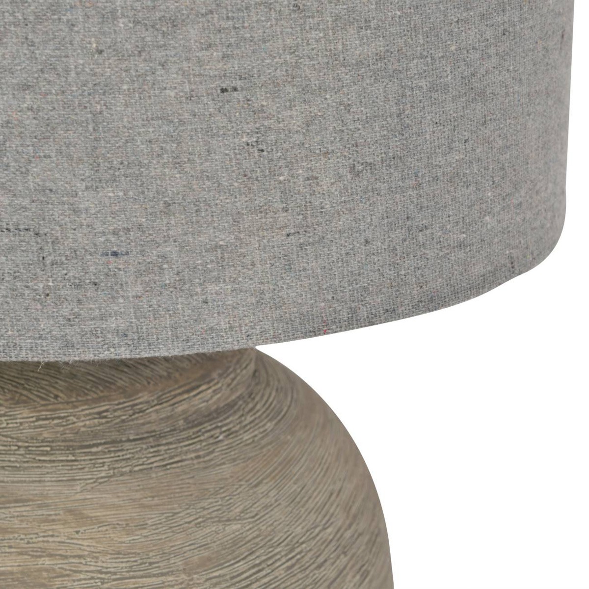 Baslow Etched Grey Large Ceramic Lamp with Shade By Libra | Style Our Home