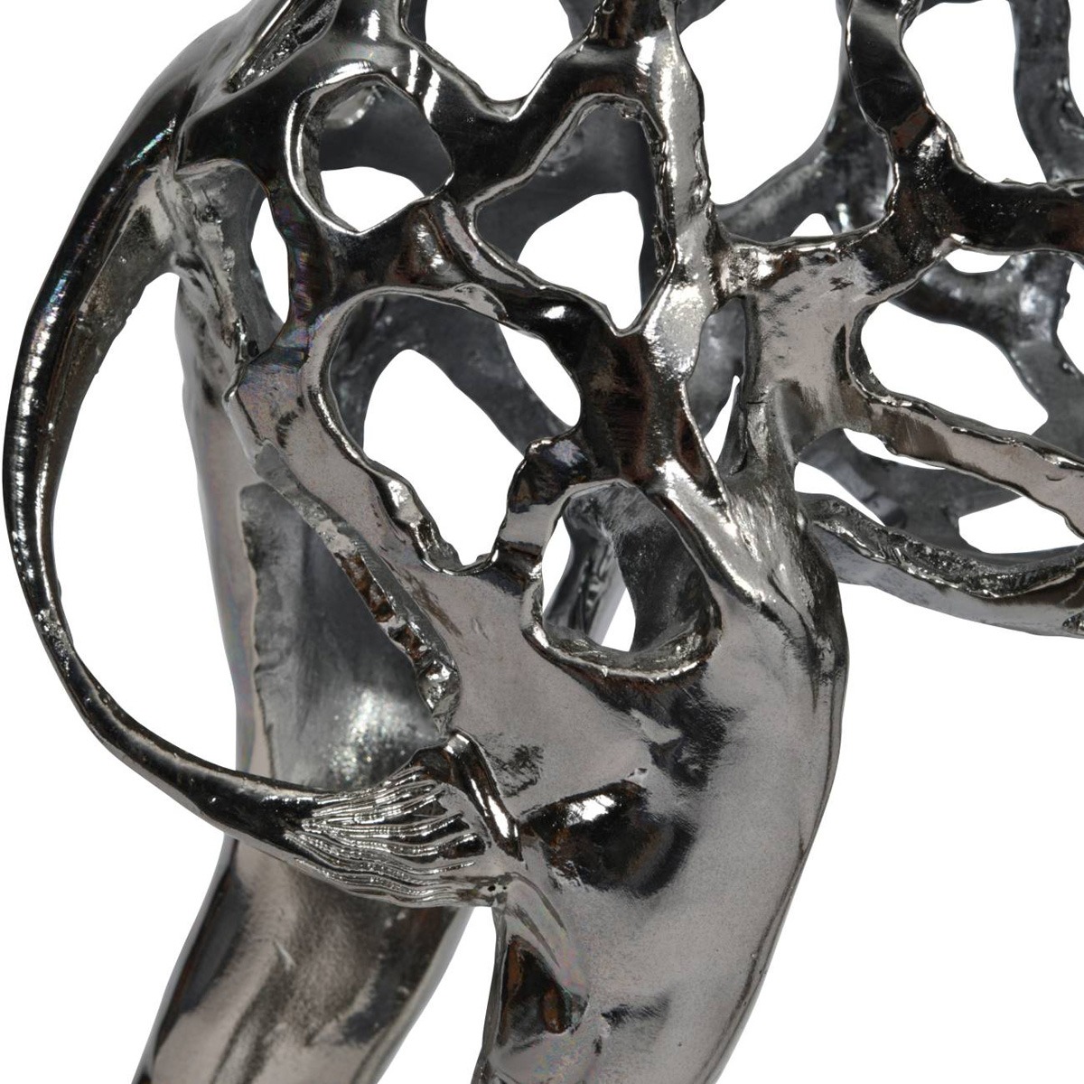Courtney Black Nickel Hollow Giraffe 70cm Sculpture By Libra | Style Our Home