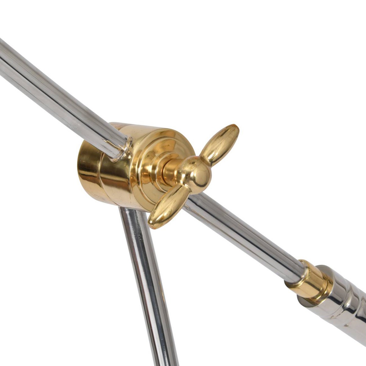 Haku Brass and Steel Adjustable Floor Lamp  By Libra | Style Our Home