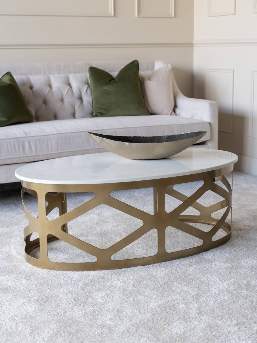 Metropolitan Coffee Table Satin Bronze Finish by Libra | Style Our Home