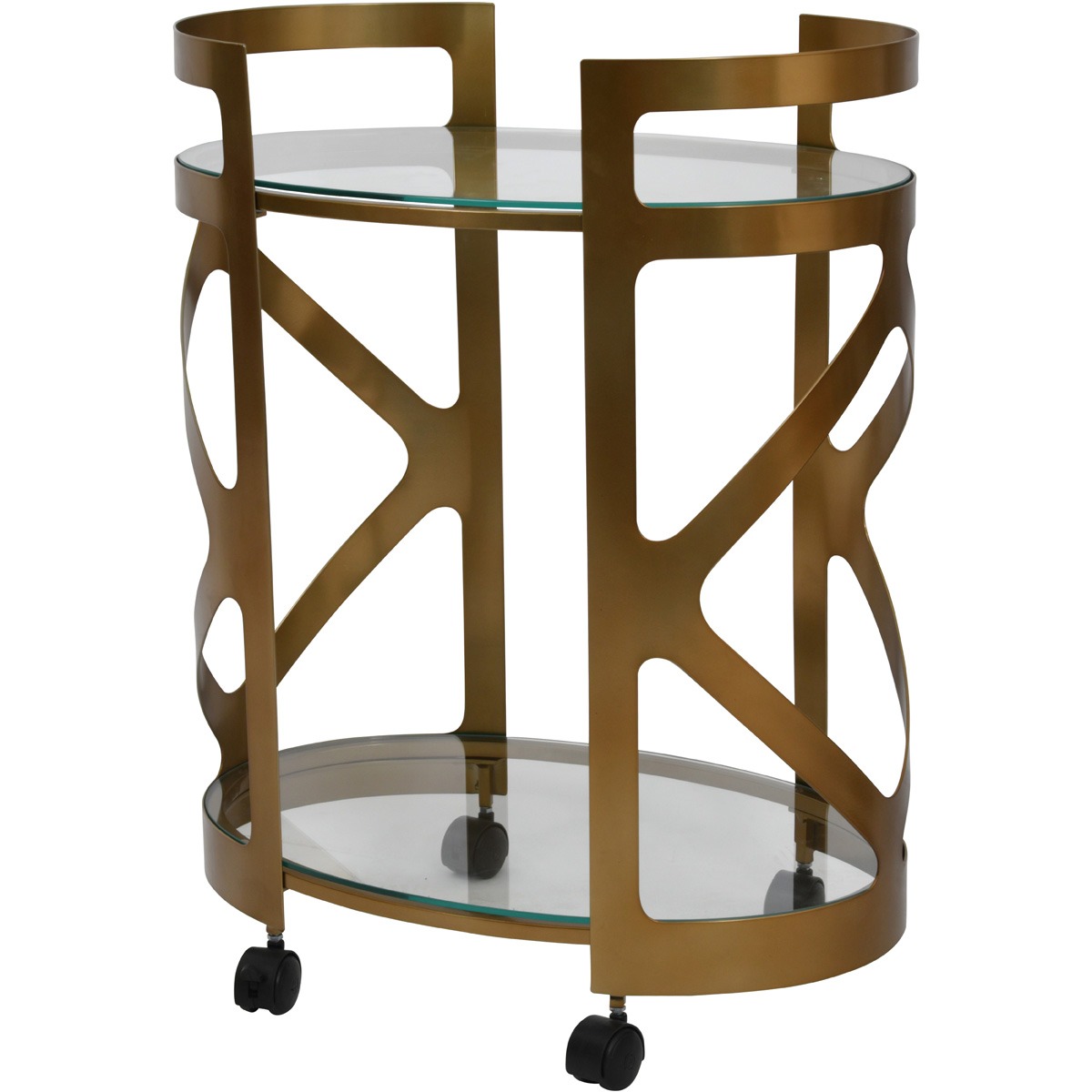 Metropolitan Drinks Trolley - Satin Bronze  By Libra | Style Our Home