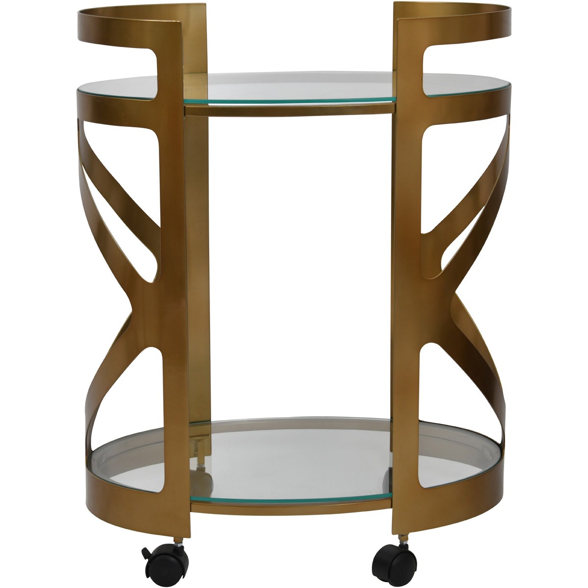 Metropolitan Drinks Trolley - Satin Bronze  By Libra | Style Our Home