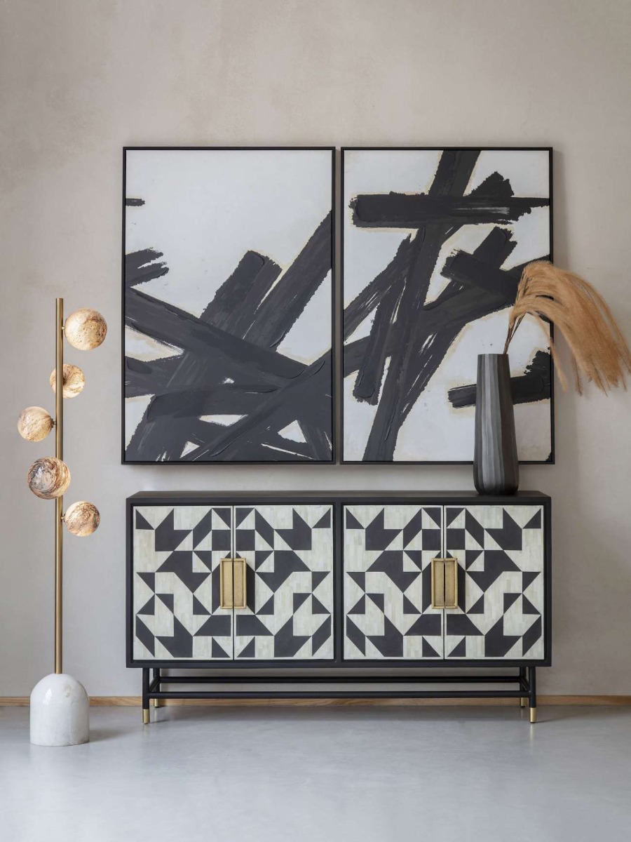 Wolseley Bone Inlay Four Door Buffet Cabinet by Libra | Style Our Home