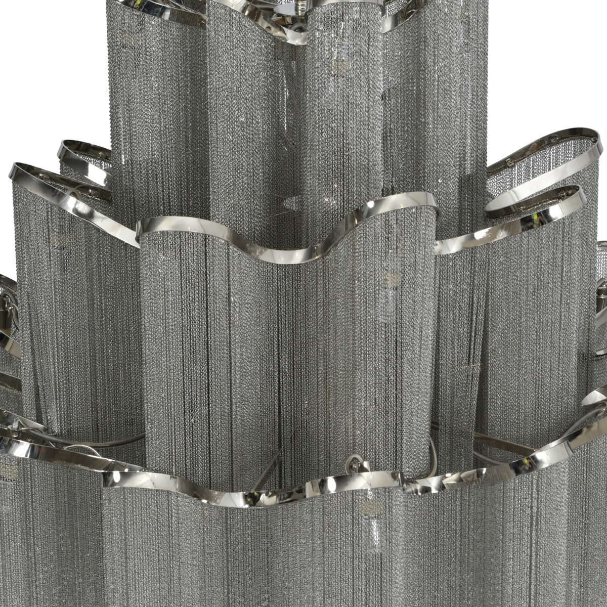 Niagara Silver Chain 15 Light Pendant Lamp Extra Large By Libra | Style Our Home
