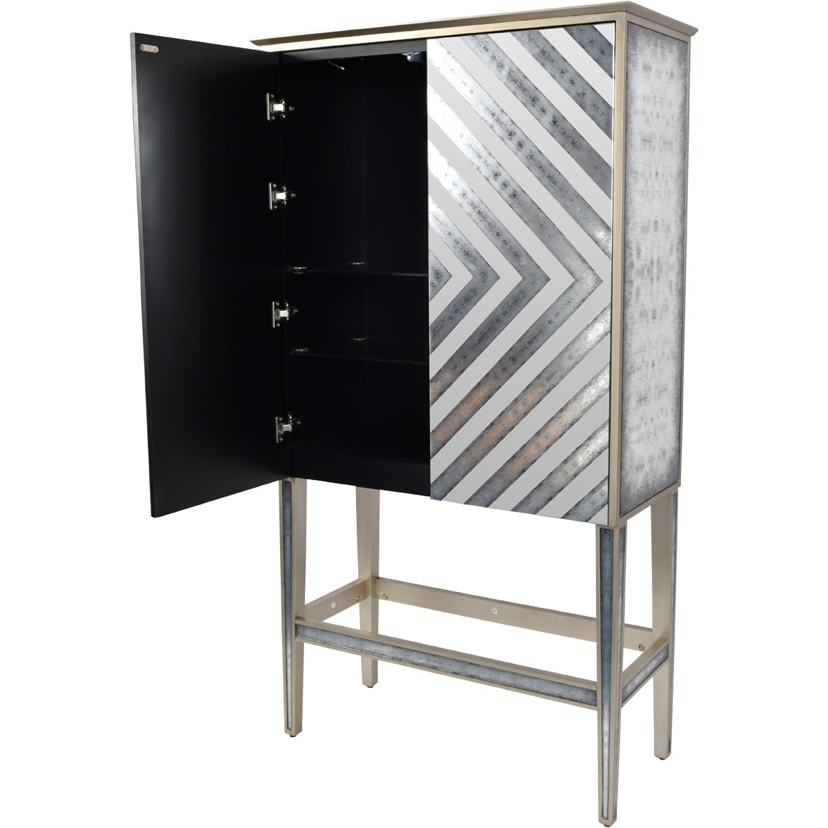 Lexington Antique Mirrored Bar Cabinet By Libra | Style Our Home