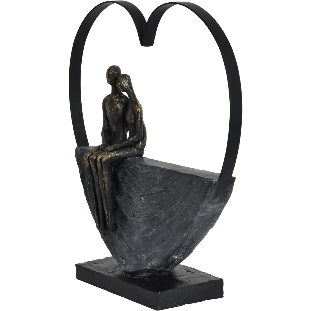 Couple Inside Heart Sculpture By Libra | Style Our Home