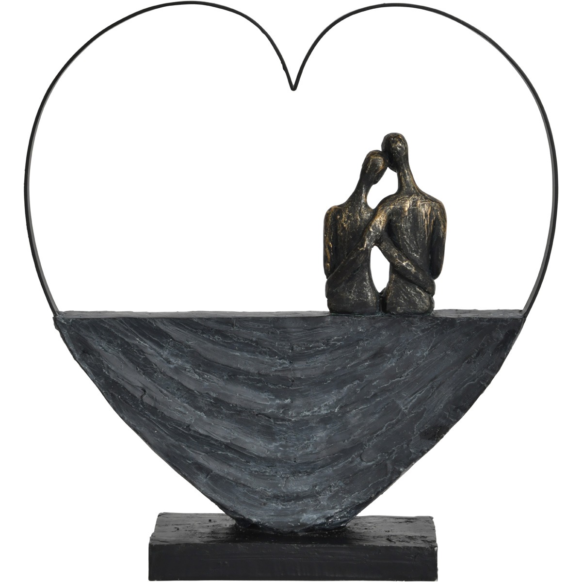 Couple Inside Heart Sculpture By Libra | Style Our Home