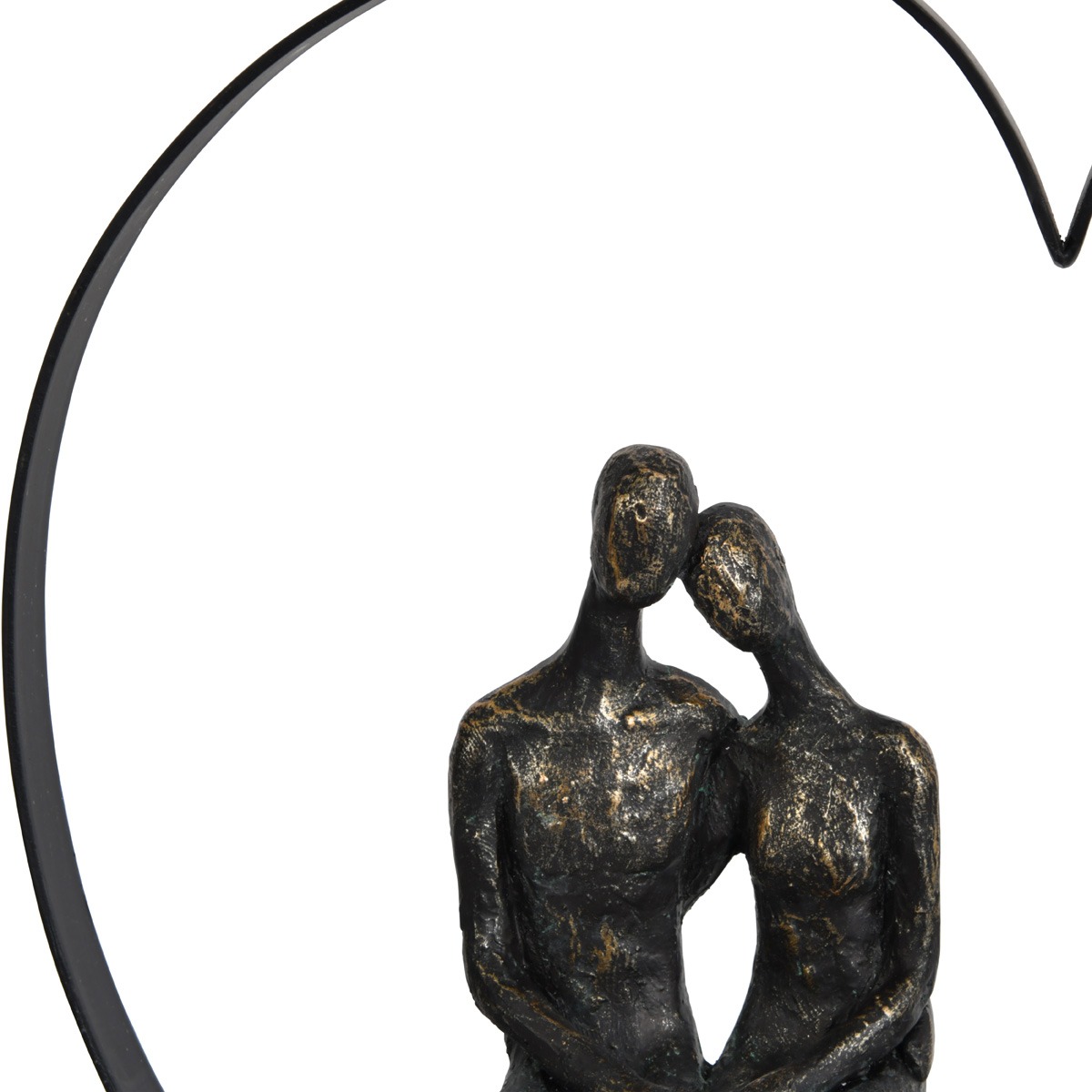 Couple Inside Heart Sculpture By Libra | Style Our Home