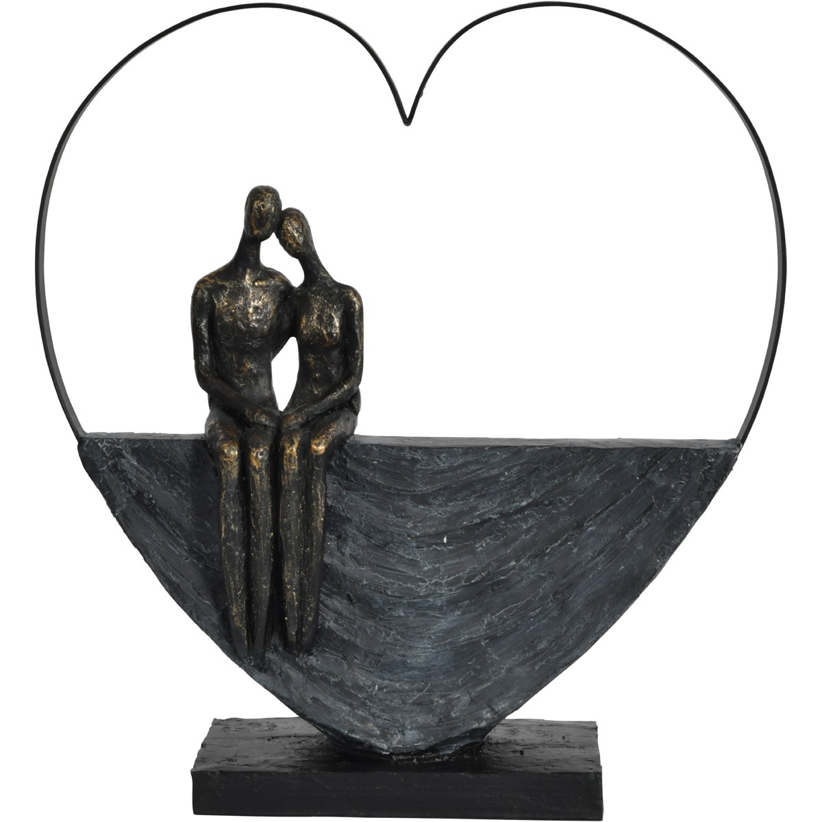 Couple Inside Heart Sculpture By Libra | Style Our Home