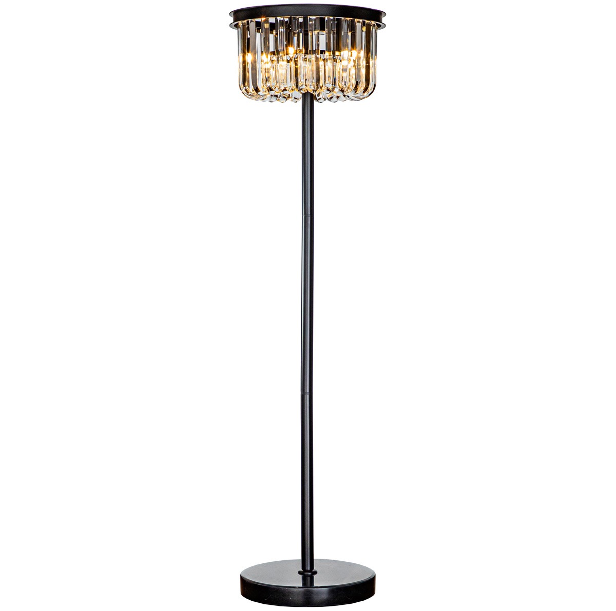Cowdray Glass Droplet Circular Floor Lamp By Libra | Style Our Home