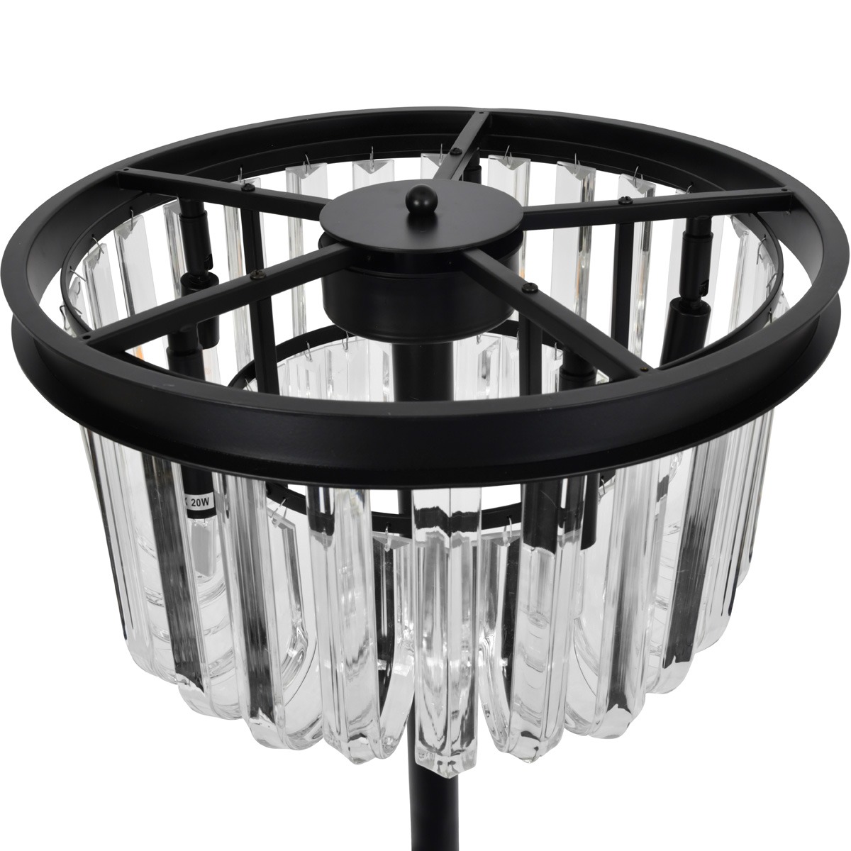 Cowdray Glass Droplet Circular Floor Lamp By Libra | Style Our Home
